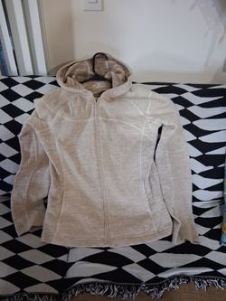 Oatmeal Zip-Up Hoodie Jacket