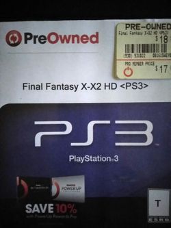 Final Fantasy X-X2 HD remaster PS3 game