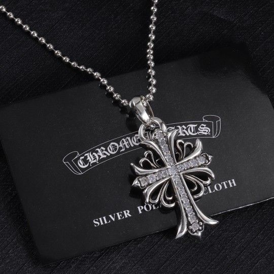 C.hrome H.earts Necklace