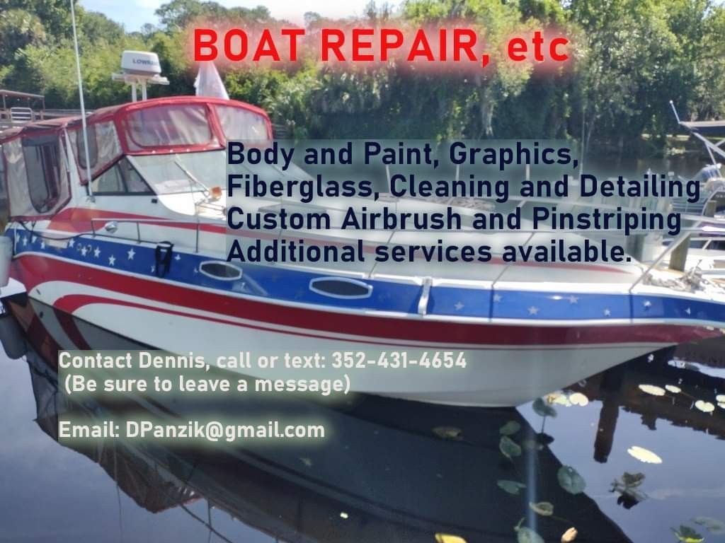 Boat Repair Body Work And Paint Etc