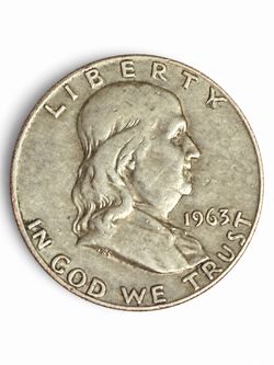 1963-D Franklin Half Dollar 90% Silver Denver Mint Circulated US Coin