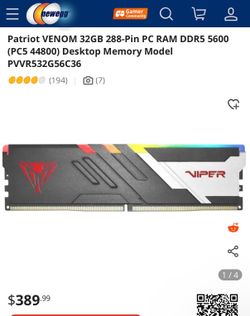 1 stick 32 gig ddr5 ram  (Basically Brand New)