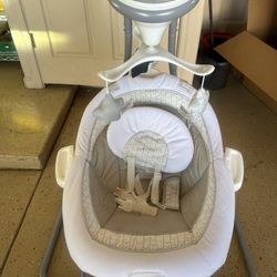 Baby Bouncer AND Graco DuetConnect LX Portable Baby Swing and Bouncer, Multi-Direction Baby Bouncer Seat, Multiple Swing Speeds, Redmond