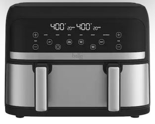 bella PRO - 4-qt. TriZone Touchscreen Air Fryer with Dual Flex Basket - Stainless Steel  New, no box.