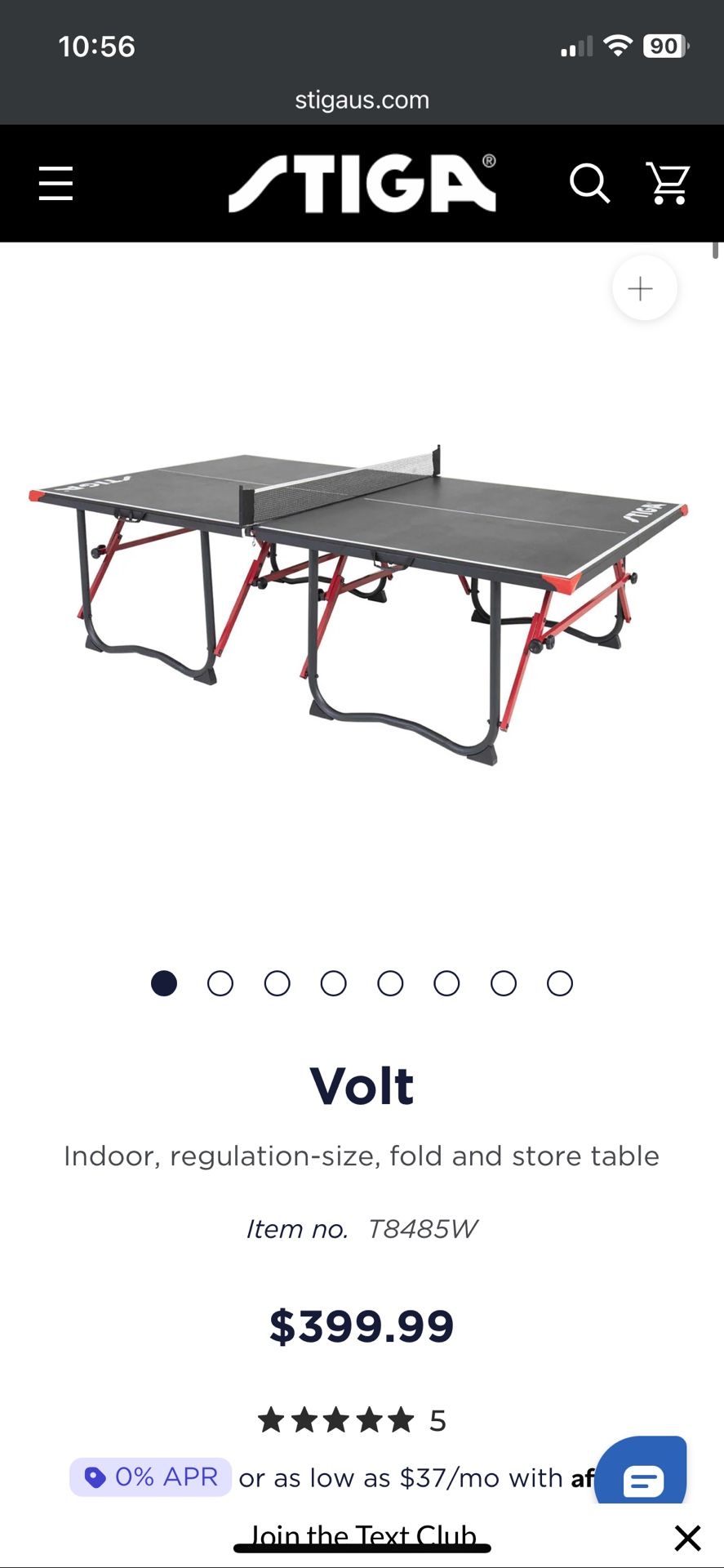 Stiga Ping Pong Table