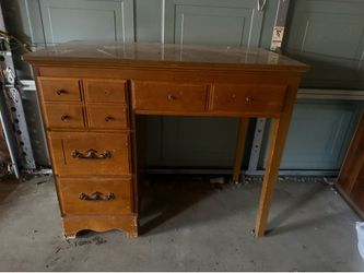 Wooden desk