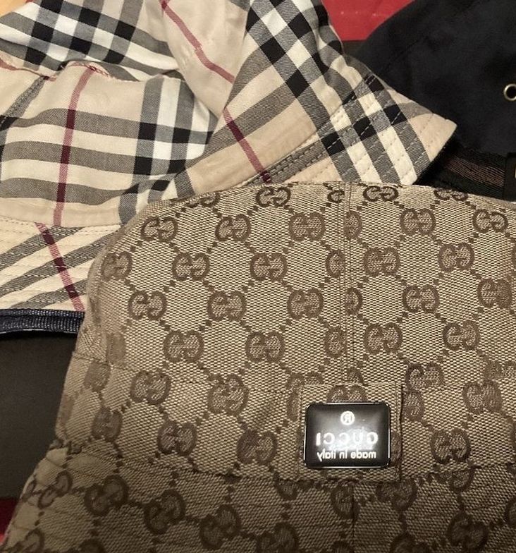 Authentic Gucci , Burberry Bucket Hats