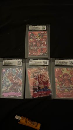 CGC Certified One Piece Monkey D. Luffy Card Lot
