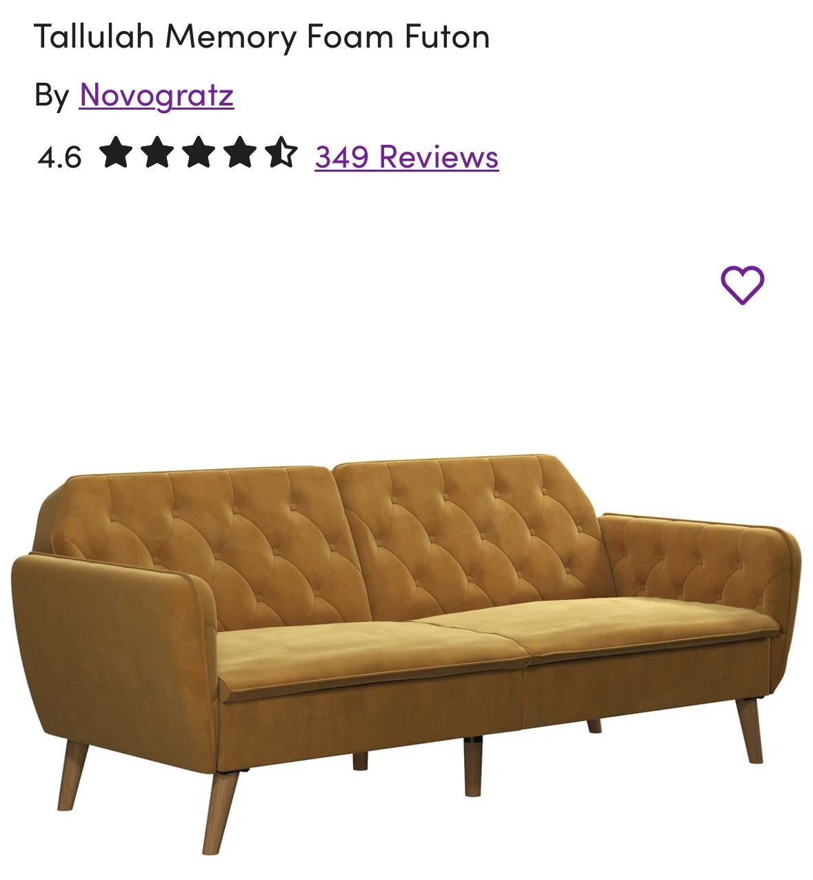 Memory Foam Futon/Couch