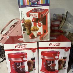 1 Snowcone Maker 2 Slushy Maker $25 Each