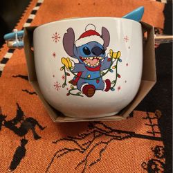Stitch Christmas Ramen Soup Bowl