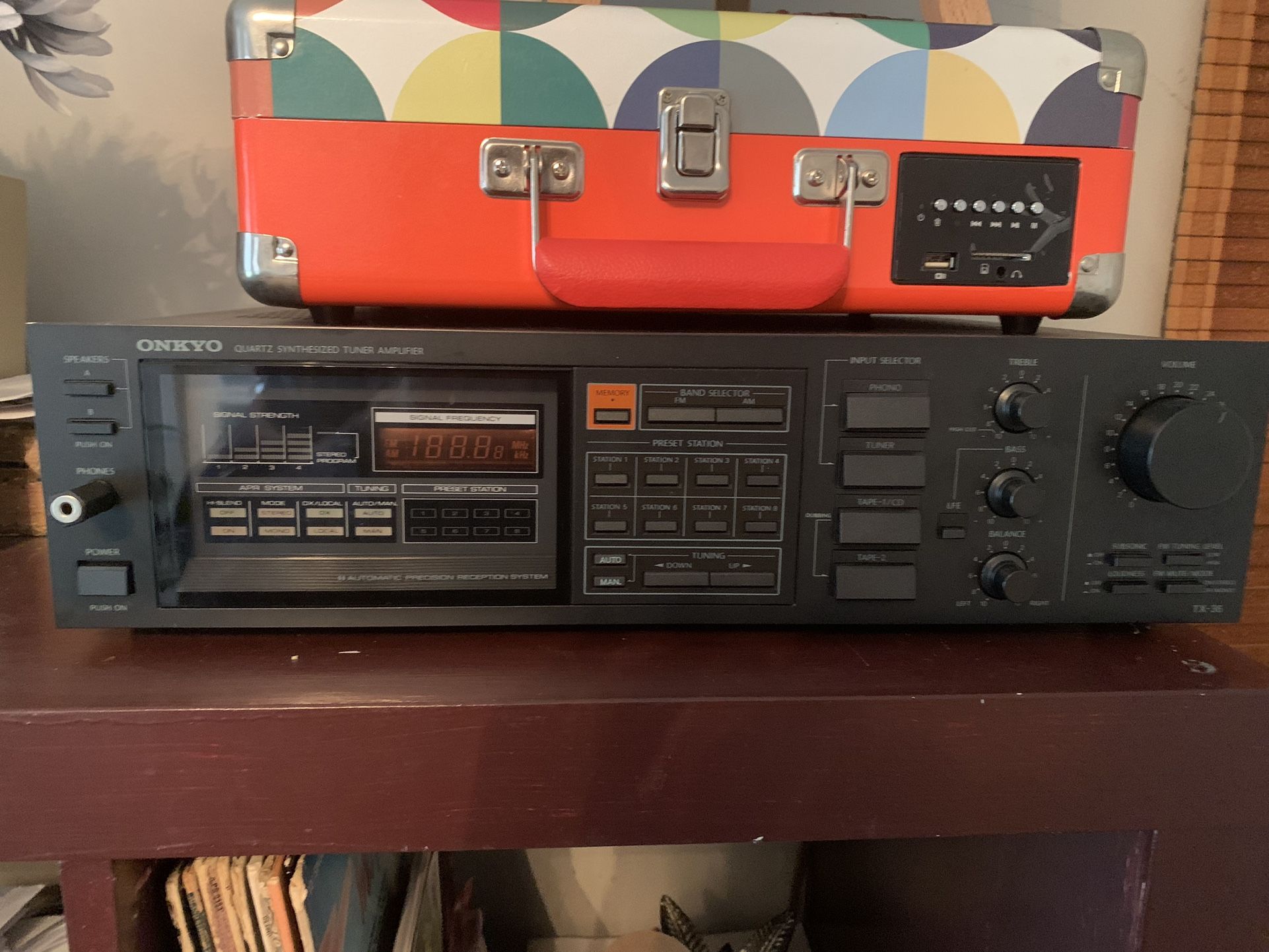 Vintage Onkyo Tx-36 Quartz Synthesized Tuner Amplifier Receiver