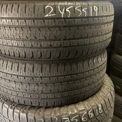 245-55-19 Used Bridgestone Pair 