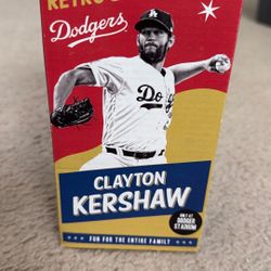 Los Angeles Dodgers Clayton Kershaw 60Th Anniversary Retro Bobble Head
