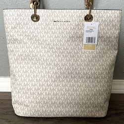 Michael Kors Raven Large North South Top-Zip Tote Bag