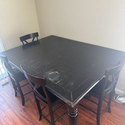 Solid Wood Table And Chairs