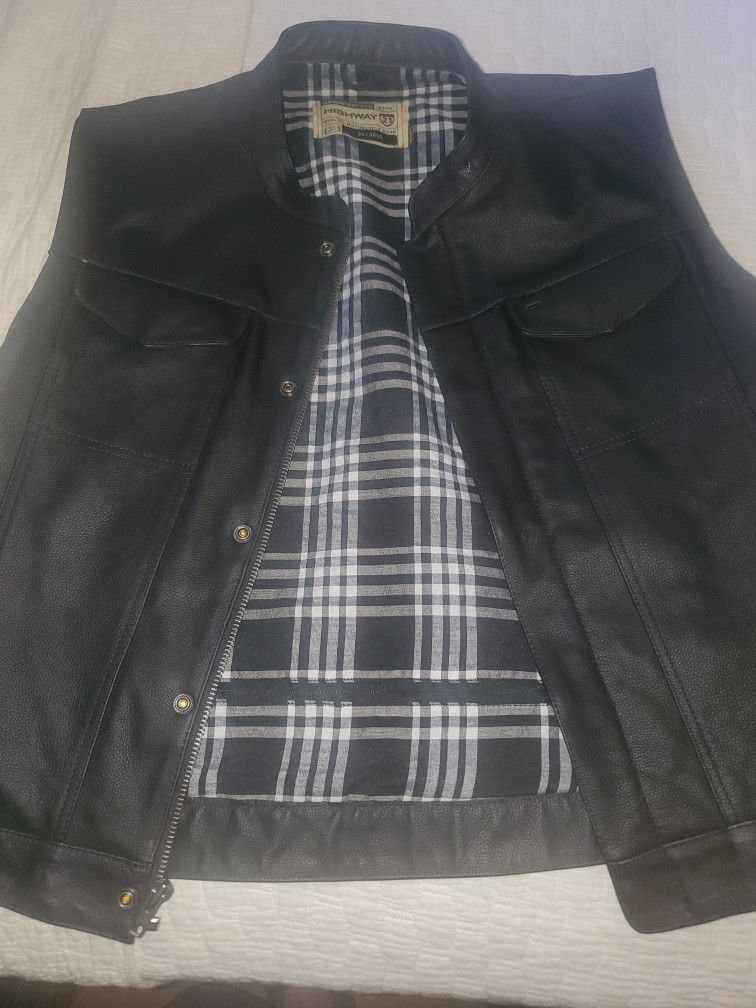 Leather vest