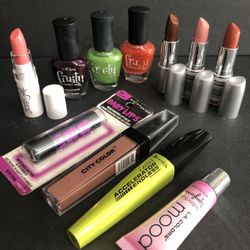 Lot 11 Bundle Nail Polish Lipstick Mascara Lipgloss.  
