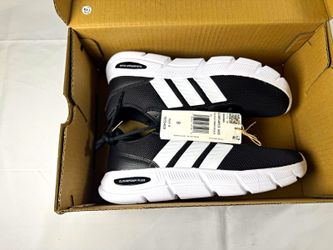 adidas Cloudfoam Flex Women's Lace Up Mesh Sneakers Black/White Low Top HQ4960