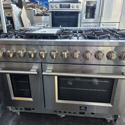 48" FORNO DUAL FUEL RANGE STAINLESS STEEL 