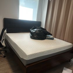 Bed  Frame And Mattress 