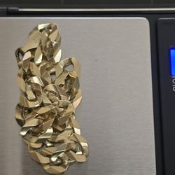 14k Gold Cuban  21.75gram Bracelet 8mm