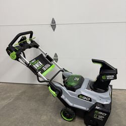 EGO POWER+ 56-volt 21-in Single-stage Push with auger assistance Battery Snow Blower battery and charger not included Model #SNT2120AP $659 plus tax a