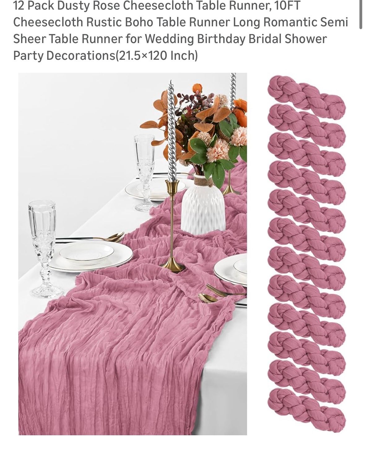 Cheesecloth Runners