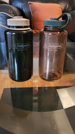 Pair of Nalgene water bottles