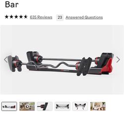 BowFlex SelectTech 2080 Adjustable Barbell with Curl Bar