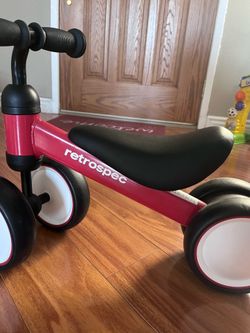Retrospec Toddler Balance Bike 4 Wheels
