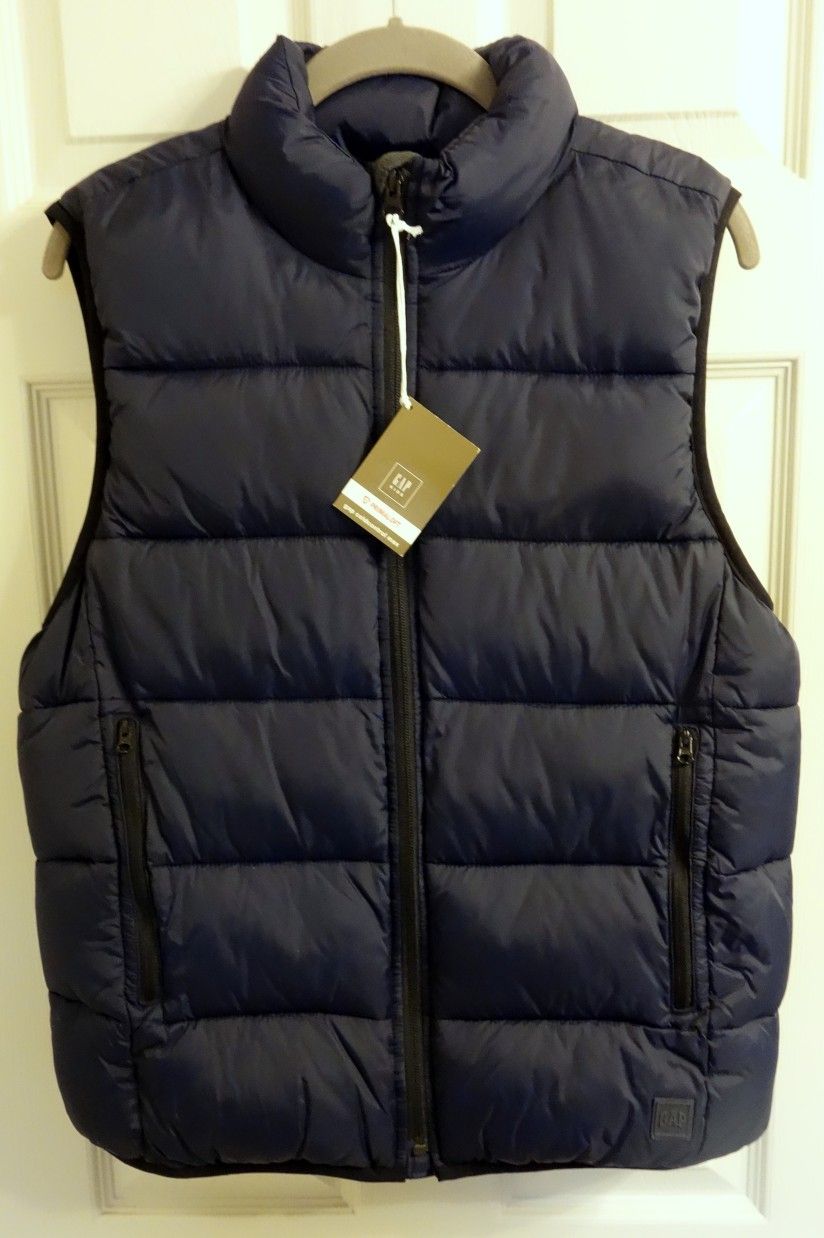 GapKids Boys Winter Navy Puffer Vest, Size XXL (14-16), NWT