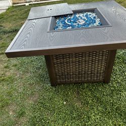 new patio  40” fire pit propane 