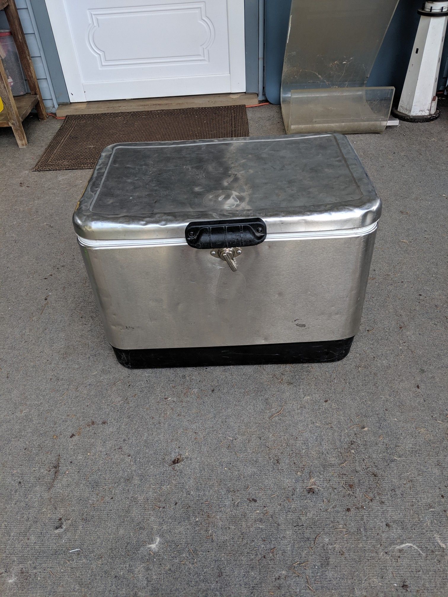 Coleman metal cooler