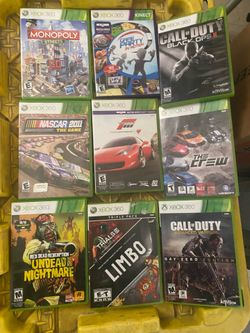 Xbox 360 games and console just no power cord