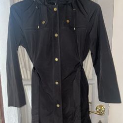 Women’s London Fog Black Hooded Jacket