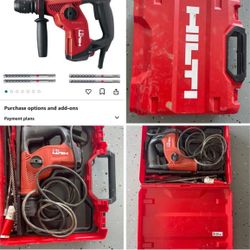Hilti TE 7 120v Drs Rotary Hammer Used As Pictured 