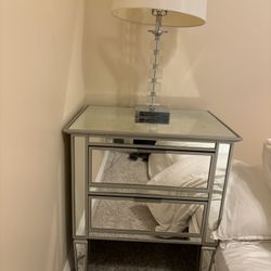 Pottery Barn Park Mirrored Nightstands