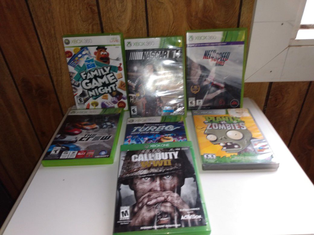 XBOX 360 Games And 1 XBOX ONE Game