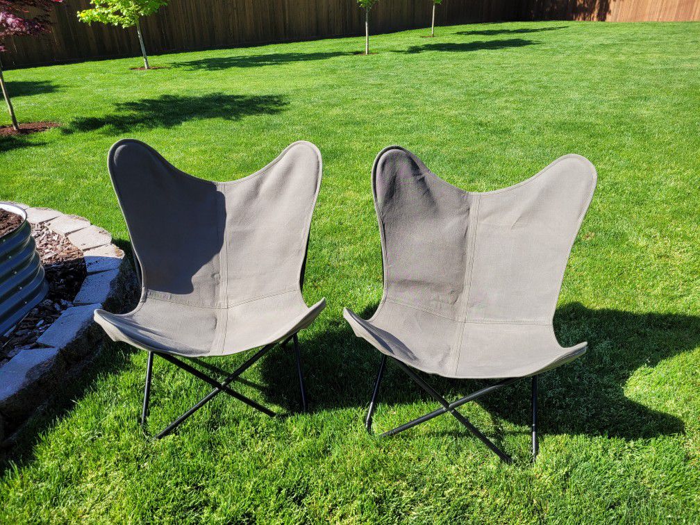 Canvas Butterfly Chairs 