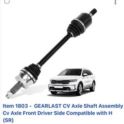 CV axle shaft