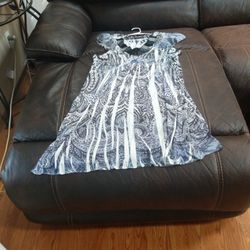 Black and White Floral Dress