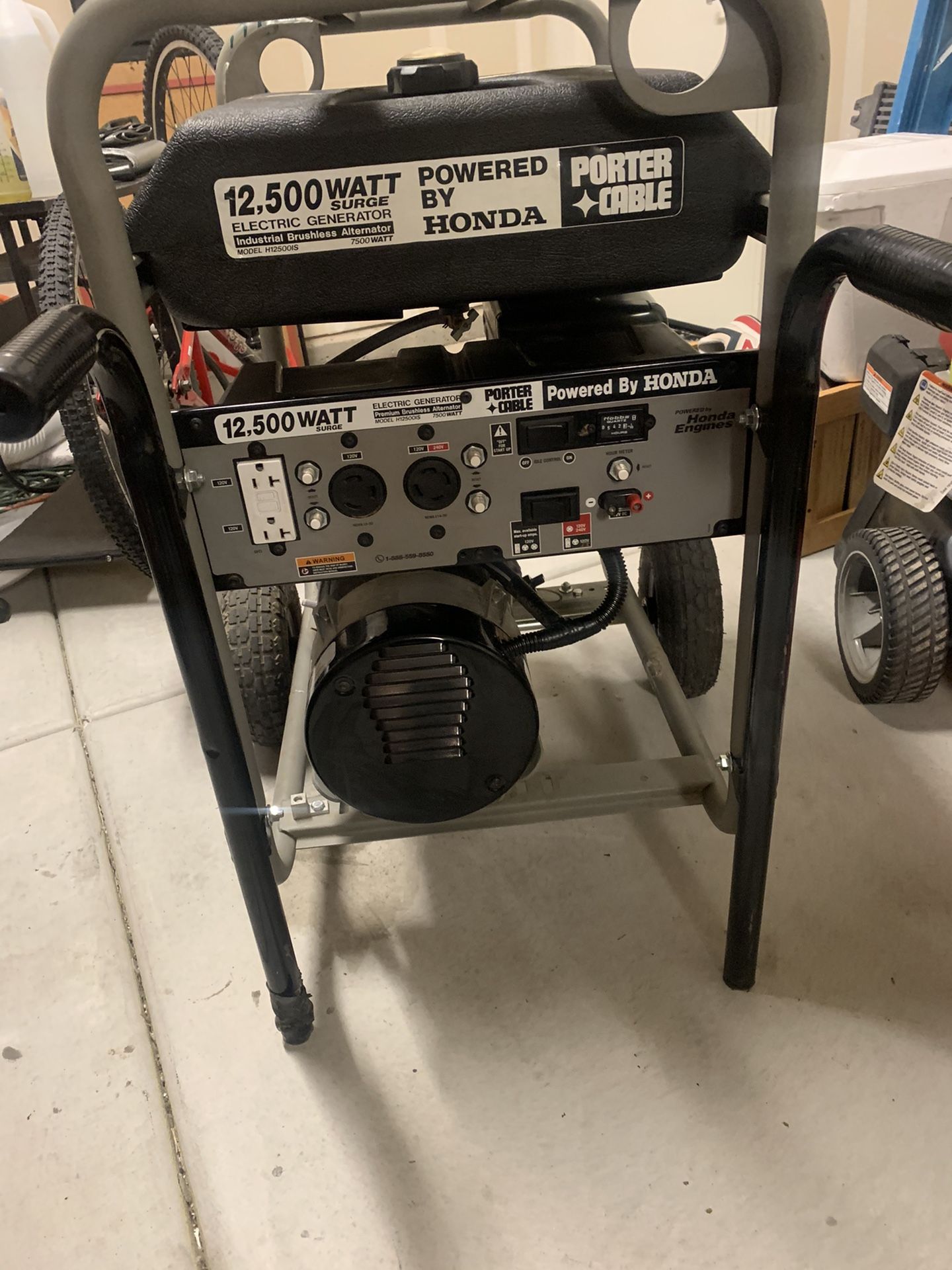 Porter Cable 12,500 watt Surge Portable Generator