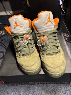 Olive Jordan 5 retro 6y