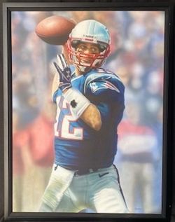 Tom Brady #12 New England Patriots by Rob Jackson Canvas Print