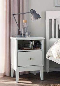 Ikea IDANÄS Nightstand, white, 181/2x15 3/4"