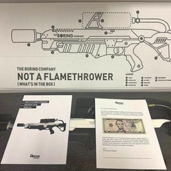 The Boring Company Not A Flamethrower 