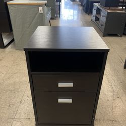 ID USA Furniture File Cabinet W/ Wheels and 2 Drawers - Red Cocoa