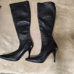 Women's Black Leather Boots