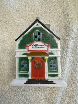 Cobblestone Corners Christmas Village Bed and Breakfast Building